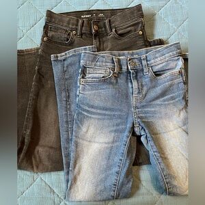 Old Navy Black and Blue Jeans